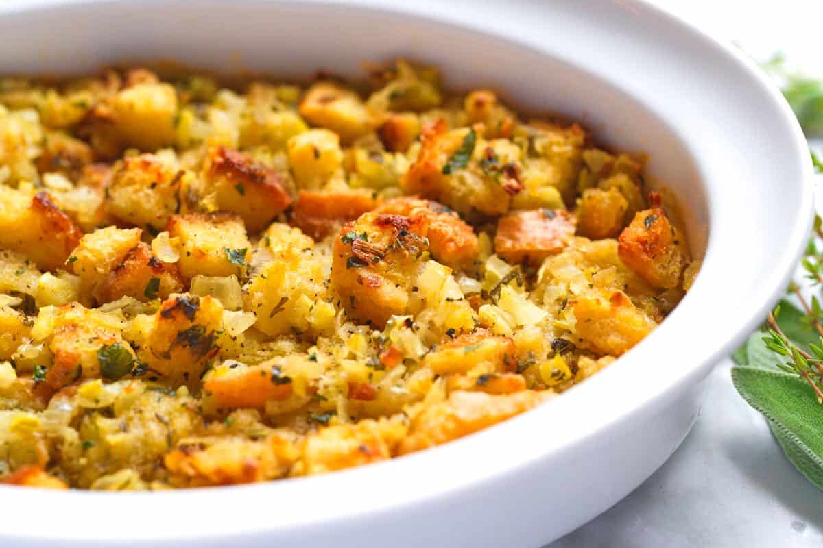 Easy Herb-Infused Stuffing: The Sourdough Difference for Holidays